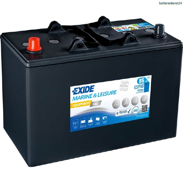 Exide Equipment ES900 12V 80Ah Gel Wohnmobil Batterie Camper