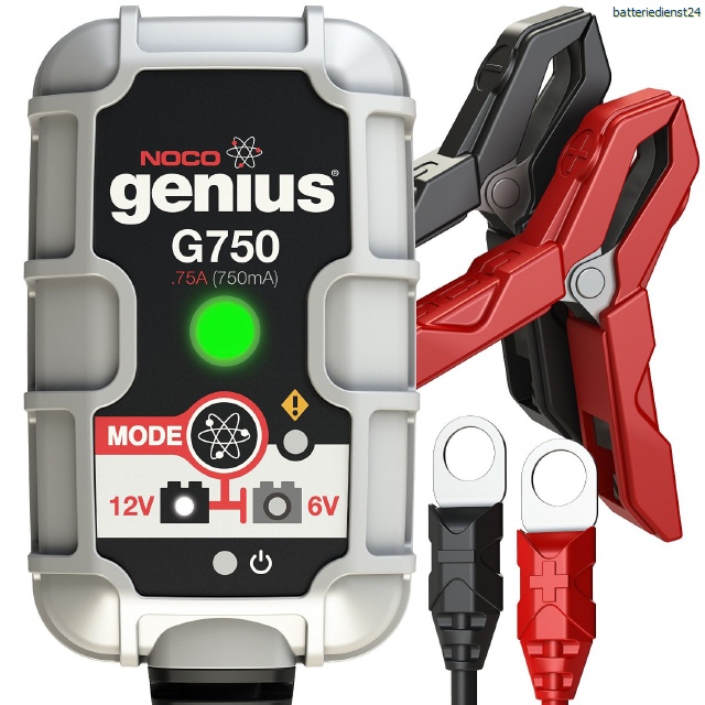 Noco Genius1 EU Multifunktions-Ladegerät 6V/ 12V 1A für Blei- und